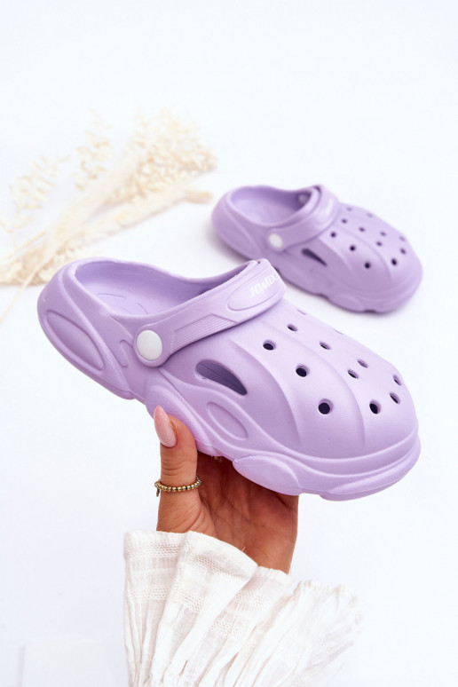 Chaussons Crocs Enfant Violet Nuageux