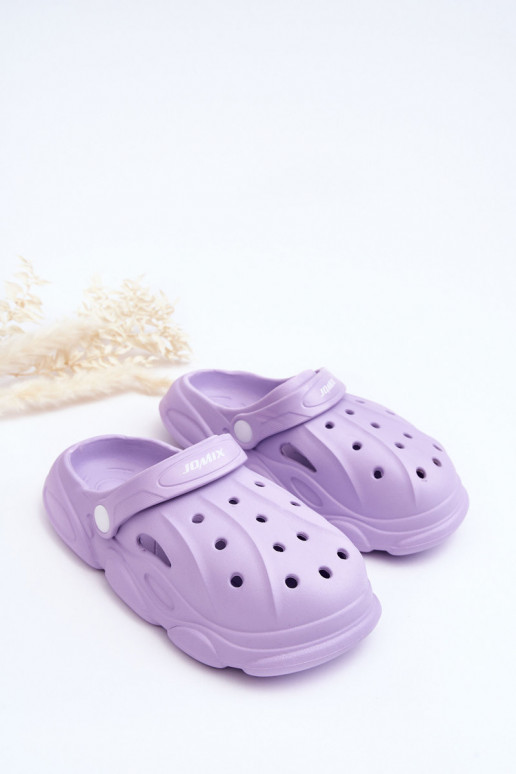 Chaussons Crocs Enfant Violet Nuageux