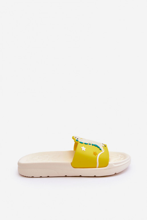 Chaussons enfant T-Rex beige Bernis