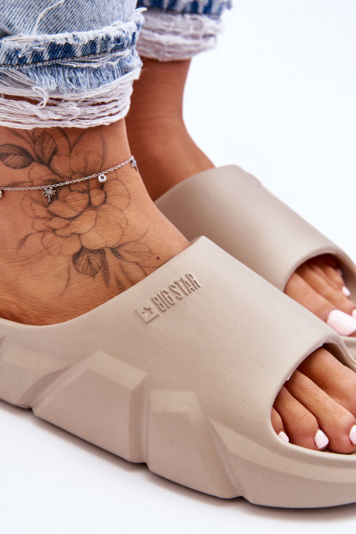 Chaussons légers Big Star LL274593 beige Chaussons légers Big Star LL274593 beige