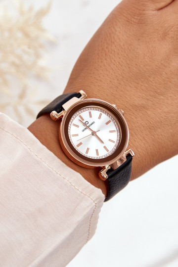 Montre femme en cuir Giorgio&Dario couleur noir