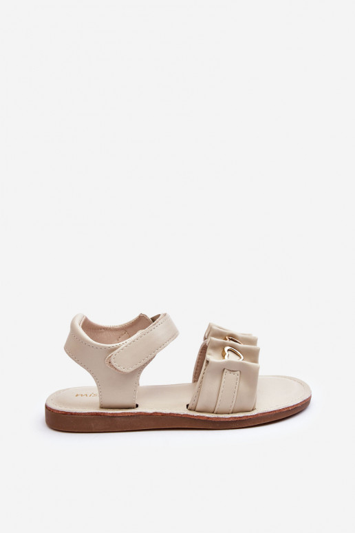 Sandales enfant à fermetures adhésives beige Havane