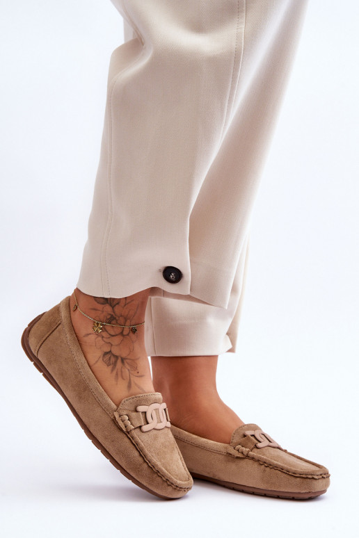 Mocassins en daim marron Rabell