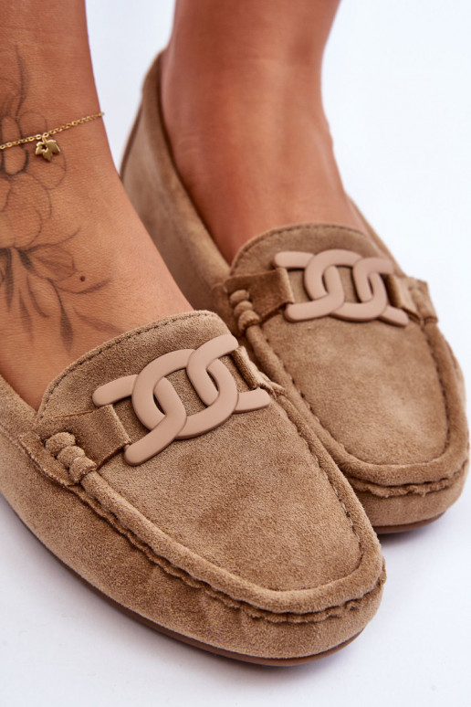 Mocassins en daim marron Rabell