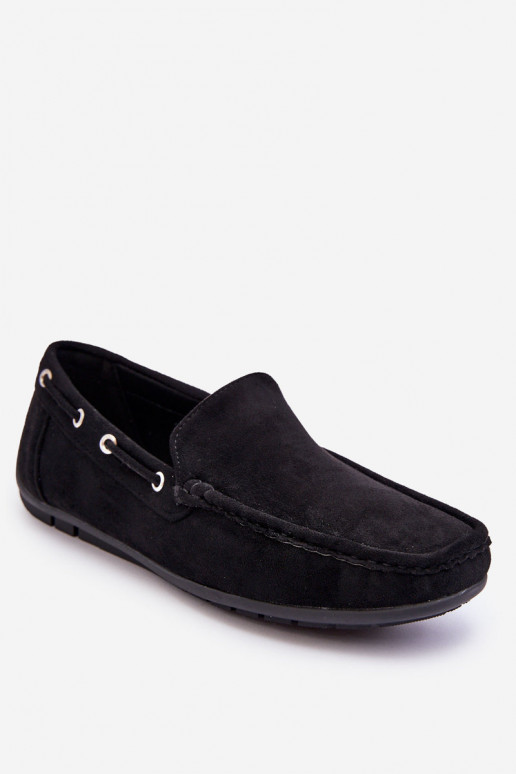 Mocassins pour hommes en daim noir Rayan Mocassins pour hommes en daim noir Rayan