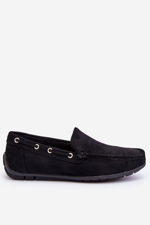 Mocassins pour hommes en daim noir Rayan Mocassins pour hommes en daim noir Rayan