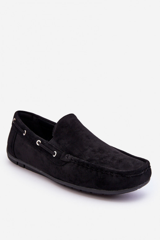 Mocassins pour hommes en daim noir Rayan Mocassins pour hommes en daim noir Rayan