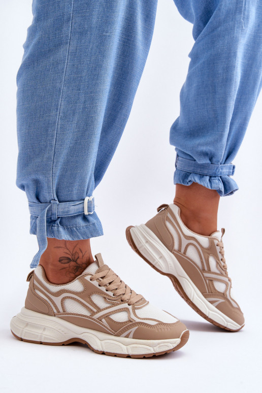 chaussures de sport Contiro beiges chaussures de sport Contiro beiges