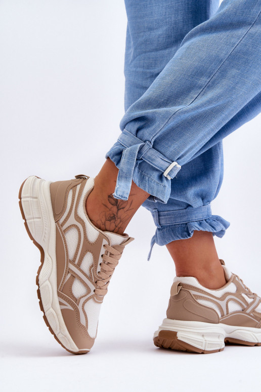chaussures de sport Contiro beiges