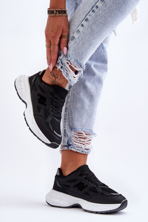 baskets avec mesh de couleur noire Venice