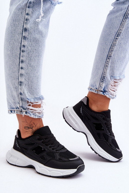 baskets avec mesh de couleur noire Venice