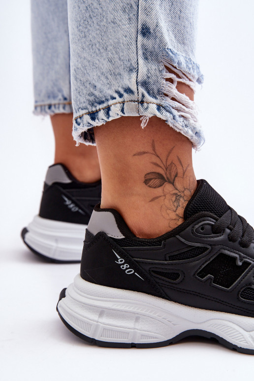 baskets avec mesh de couleur noire Venice