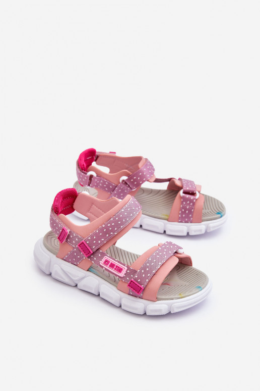 Sandales enfant avec attaches adhésives Big Star LL374202 couleur rose Sandales enfant avec attaches adhésives Big Star LL374202 couleur rose