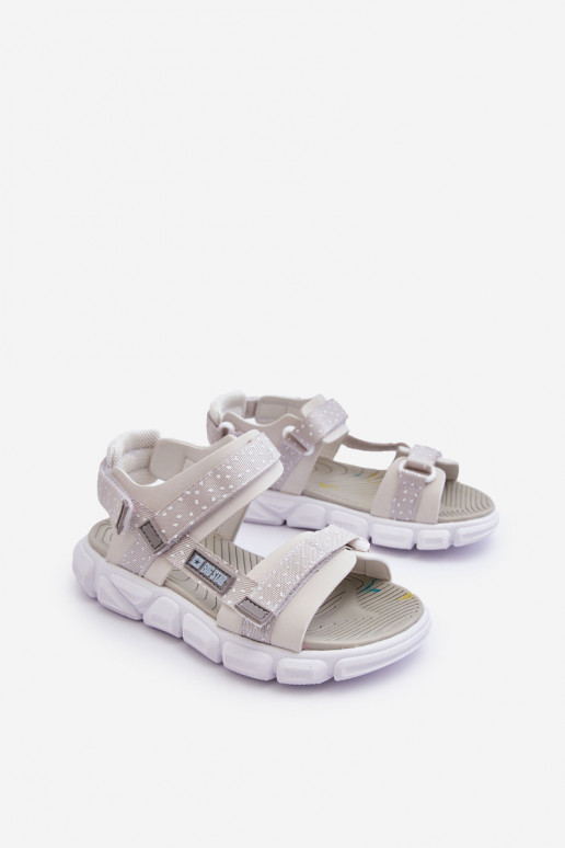 Sandales enfant à fermetures adhésives Big Star LL374201 Couleur blanc-argent Sandales enfant à fermetures adhésives Big Star LL374201 Couleur blanc-argent