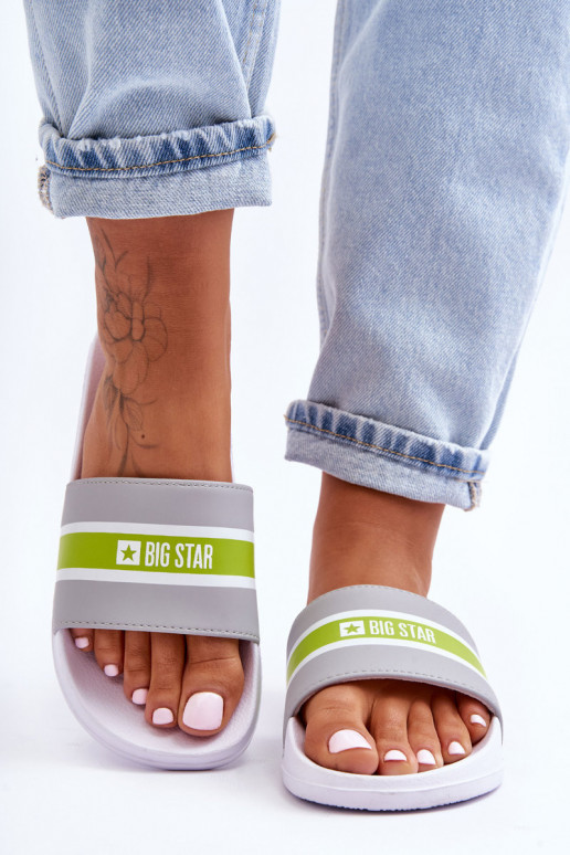 Chaussons légers Big Star JJ274647 Blanc-gris