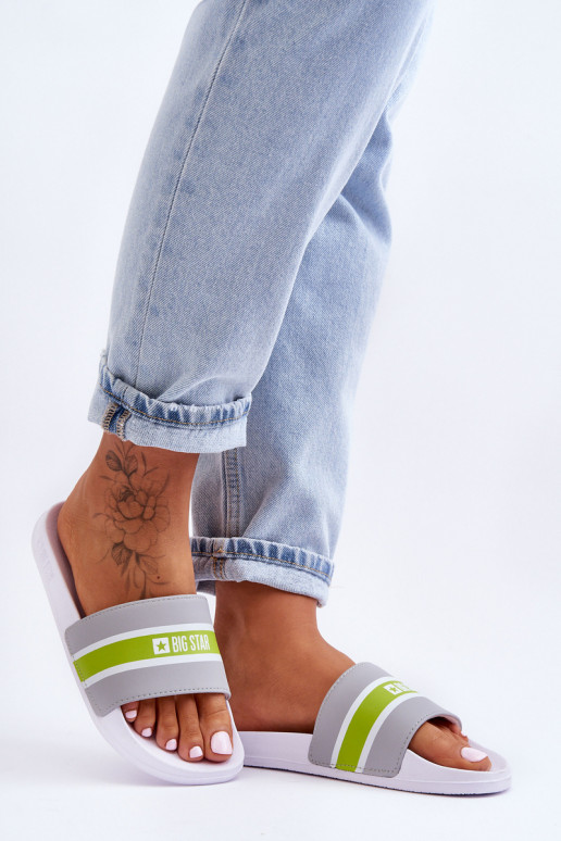 Chaussons légers Big Star JJ274647 Blanc-gris