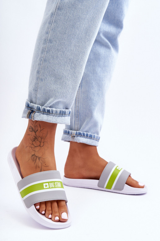 Chaussons légers Big Star JJ274647 Blanc-gris