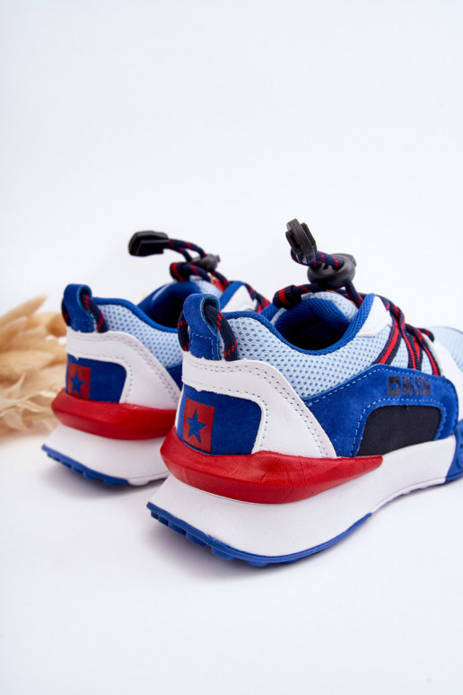 Chaussures de sport pour enfants, système de mousse à mémoire de forme Big Star LL374220, couleur bleue Chaussures de sport pour enfants, système de mousse à mémoire de forme Big Star LL374220, couleur bleue