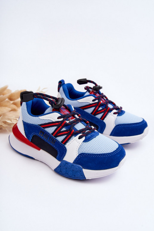 Chaussures de sport pour enfants, système de mousse à mémoire de forme Big Star LL374220, couleur bleue Chaussures de sport pour enfants, système de mousse à mémoire de forme Big Star LL374220, couleur bleue