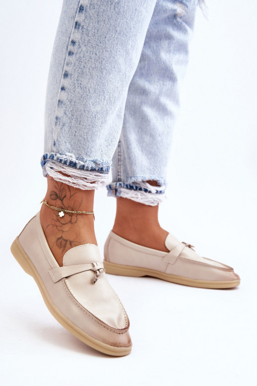 Mocassins femme modèle classique beige Cortez Mocassins femme modèle classique beige Cortez