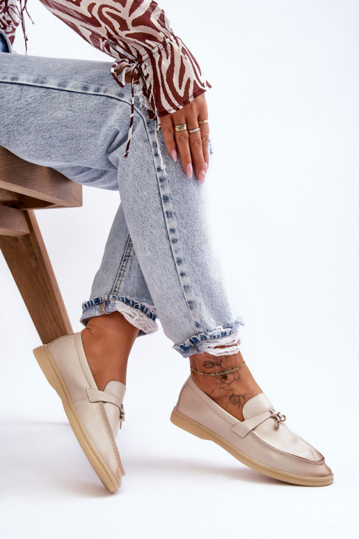 Mocassins femme modèle classique beige Cortez Mocassins femme modèle classique beige Cortez