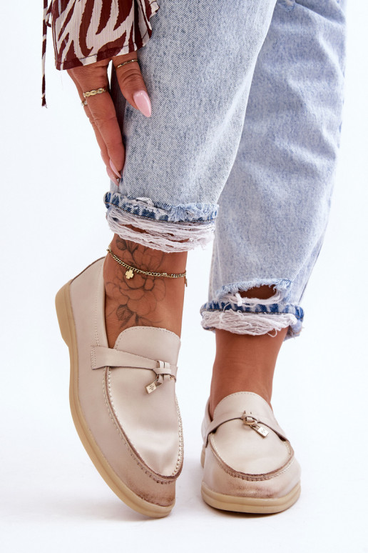 Mocassins femme modèle classique beige Cortez Mocassins femme modèle classique beige Cortez