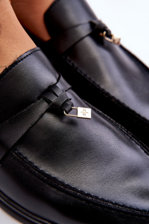 Mocassins pour femmes modèle classique de couleur noire Cortez