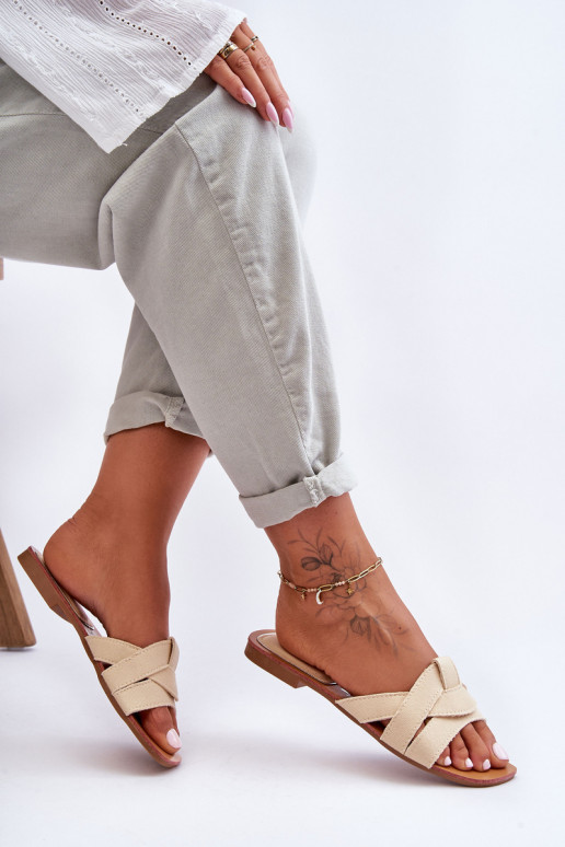 Chaussons beiges Aversa Chaussons beiges Aversa