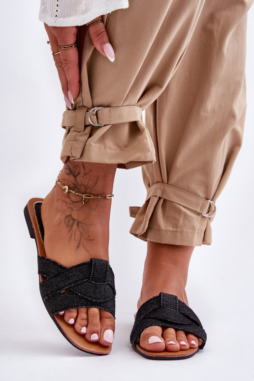 Chaussons noirs Aversa Chaussons noirs Aversa