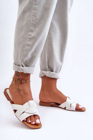 Chaussons couleur blanche Aversa