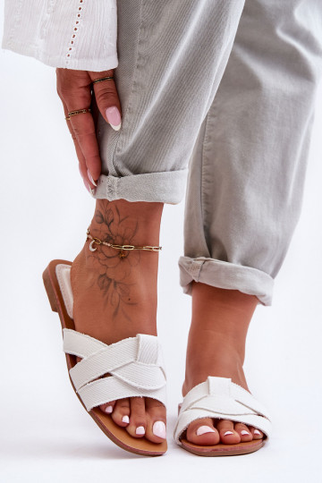 Chaussons couleur blanche Aversa 2