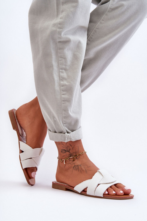 Chaussons couleur blanche Aversa