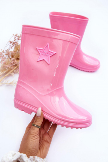 Chaussures en caoutchouc pour enfants couleur rose Malvi 2