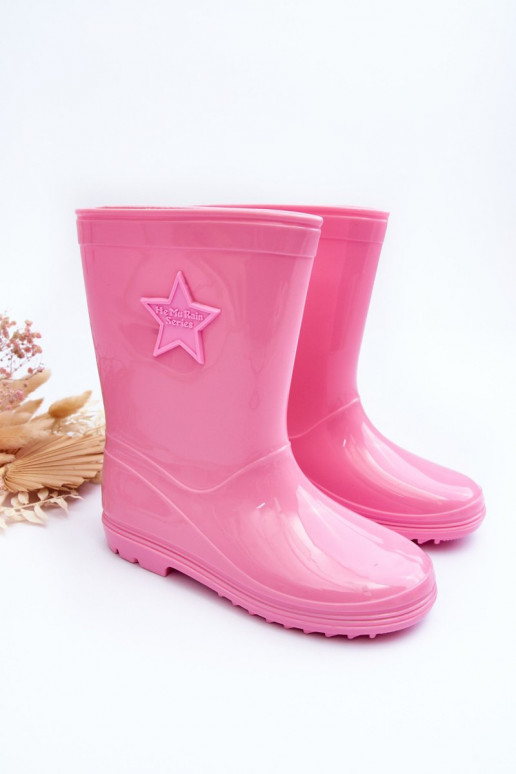 Chaussures en caoutchouc pour enfants couleur rose Malvi