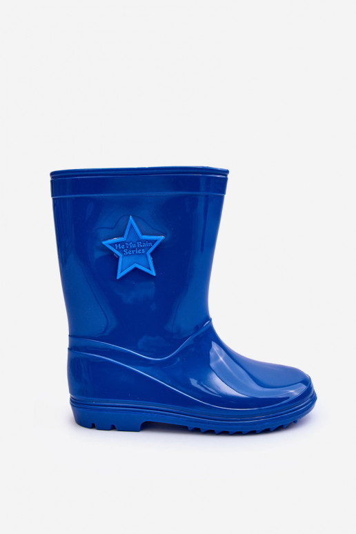 Chaussures en caoutchouc pour enfants de couleur bleue Malvi