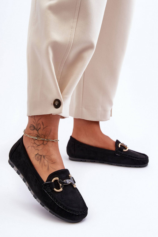 Mocassins en daim avec ornements de couleur verte Dionira Mocassins en daim avec ornements de couleur verte Dionira