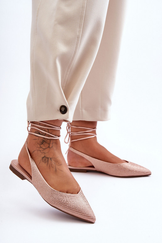 à bretelles Ballerines Agrémentées beige Jange