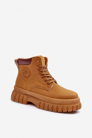 chaussures à plateforme de couleur marron Calys
