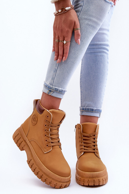 chaussures à plateforme de couleur marron Calys chaussures à plateforme de couleur marron Calys