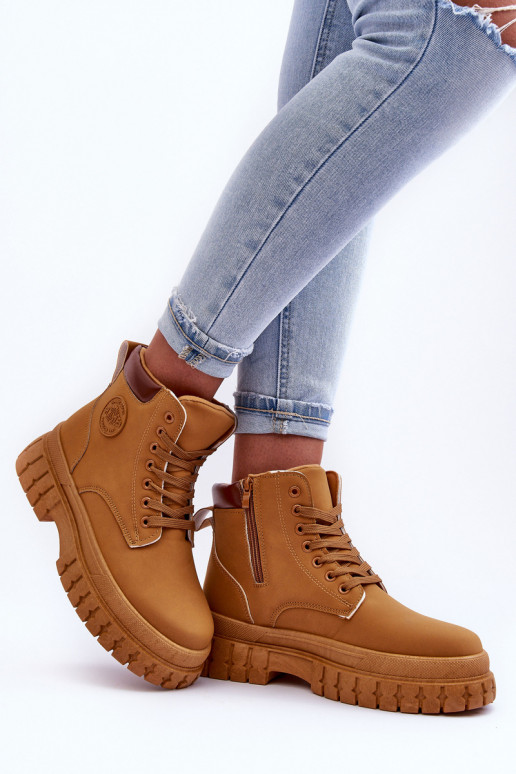 chaussures à plateforme de couleur marron Calys chaussures à plateforme de couleur marron Calys