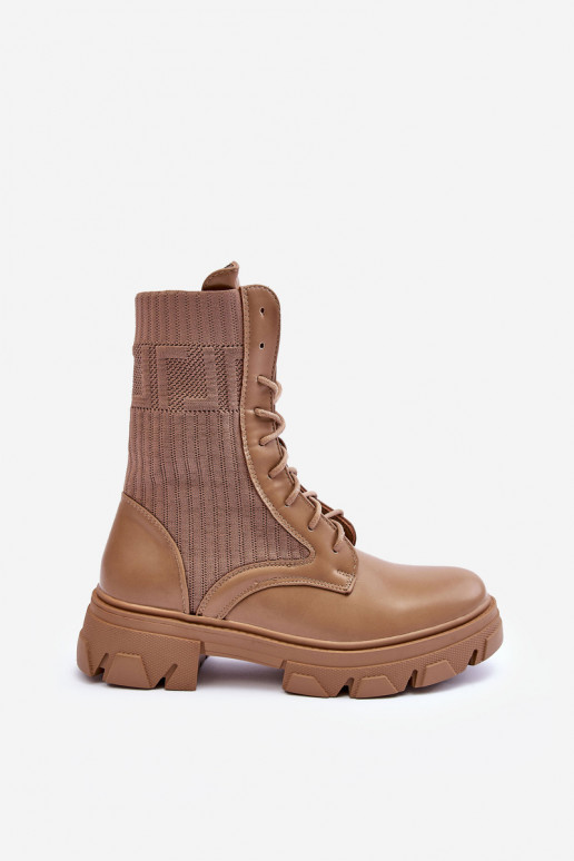 bottines à lacets beige Marlissa bottines à lacets beige Marlissa