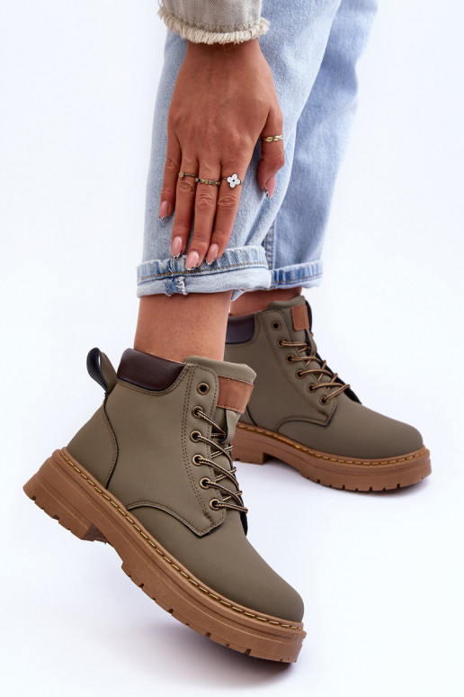 chaussures Boots réchauffées couleur vert Corbin chaussures Boots réchauffées couleur vert Corbin