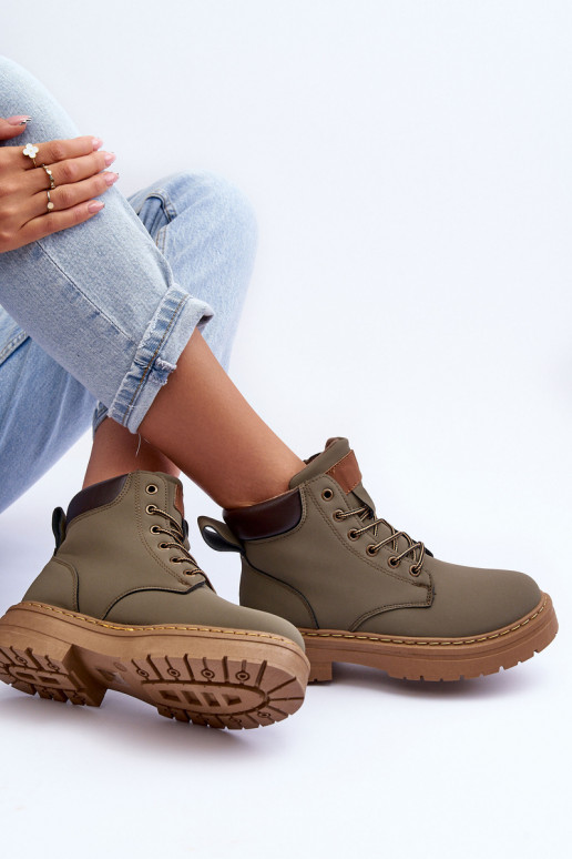 chaussures Boots réchauffées couleur vert Corbin chaussures Boots réchauffées couleur vert Corbin