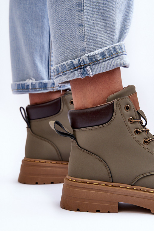 chaussures Boots réchauffées couleur vert Corbin chaussures Boots réchauffées couleur vert Corbin