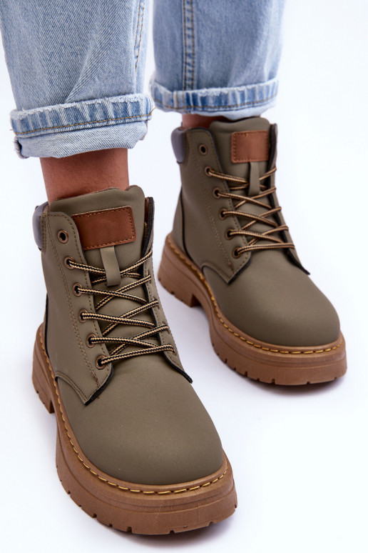 chaussures Boots réchauffées couleur vert Corbin chaussures Boots réchauffées couleur vert Corbin