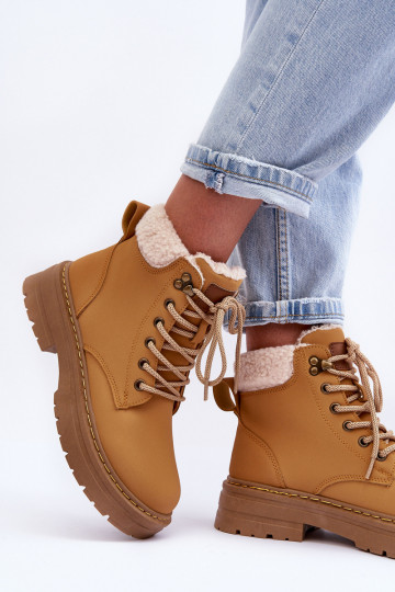 bottes avec réchauffement de couleur marron Jette 2