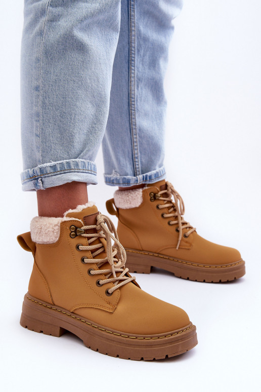 bottes avec réchauffement de couleur marron Jette bottes avec réchauffement de couleur marron Jette