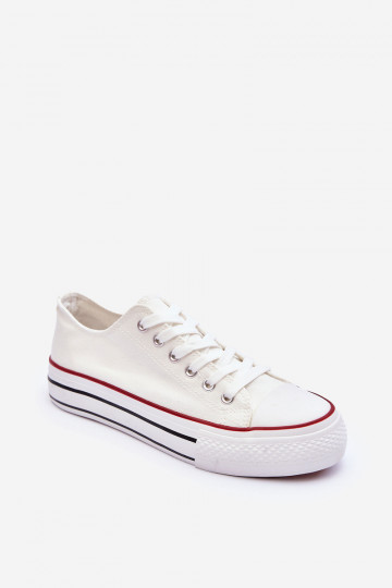 chaussures décontractées modèle classique avec plateforme de couleur blanche Jazlyn 2