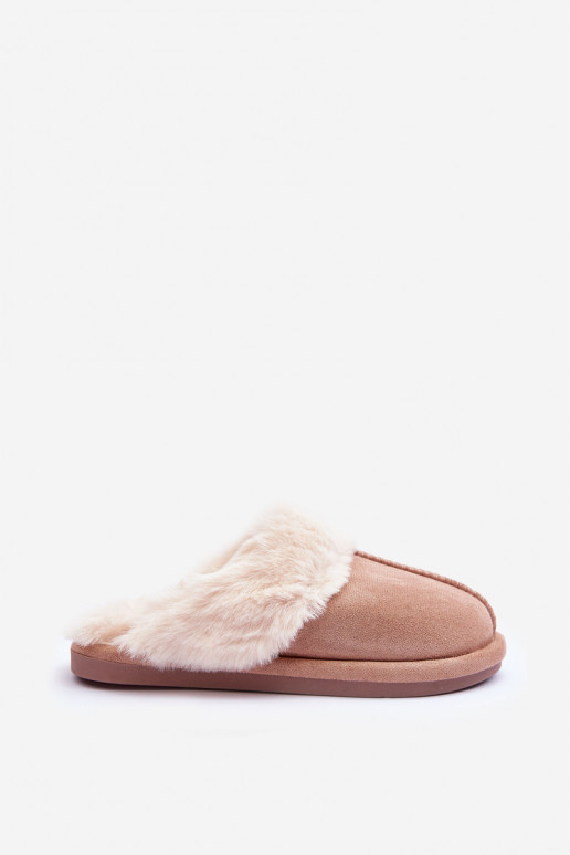Chaussons avec fourrure beige Pinky Chaussons avec fourrure beige Pinky