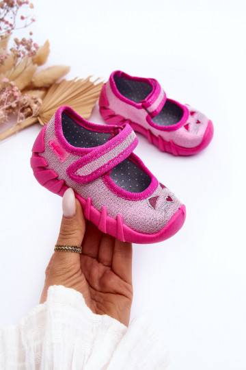 Chaussures/chaussons avec brillance Befado 109P235 rose 2